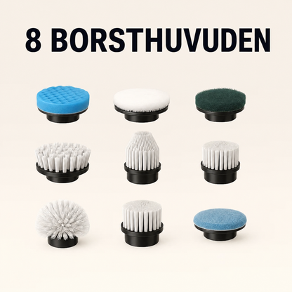 Mivolary ScrubJet 8-i-1 Elektrisk Scrubbare