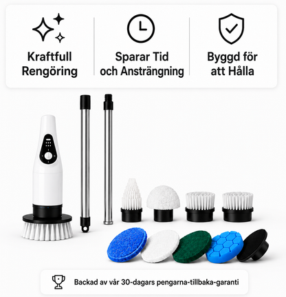 Mivolary ScrubJet 8-i-1 Elektrisk Scrubbare